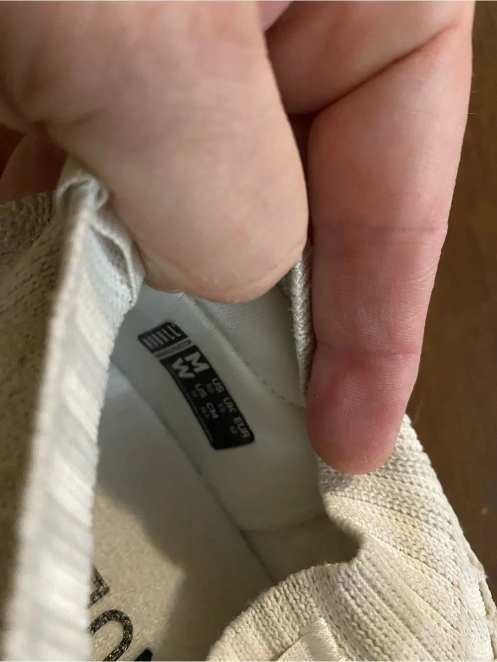 No Bull  Men’s Knit Sneakers in Off-White